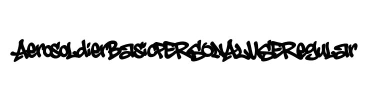 Aerosoldier Basic PERSONAL USE Regular Free Fonts Download