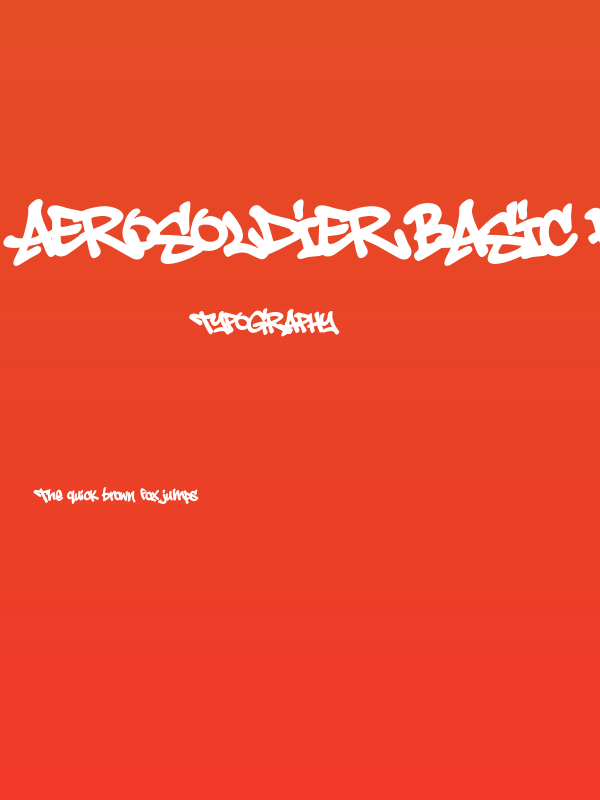 Aerosoldier Basic PERSONAL USE Regular Poster