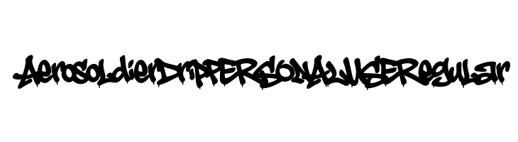 Aerosoldier Drip PERSONAL USE Regular Free Fonts Download
