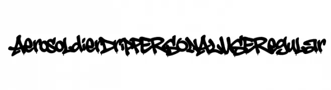 Aerosoldier Drip PERSONAL USE Regular 免费字体下载