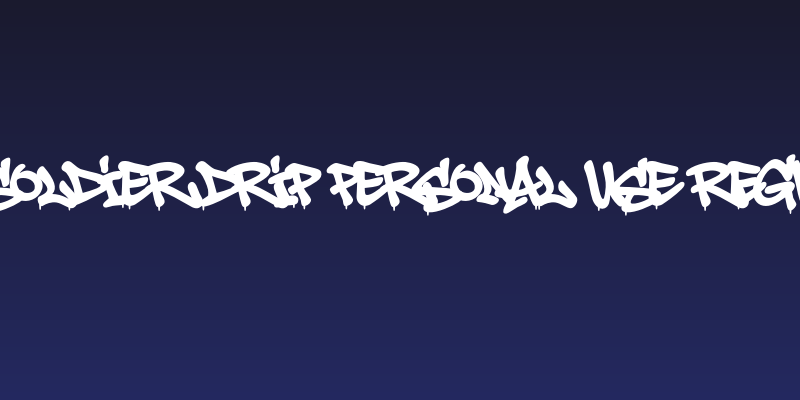 Aerosoldier Drip PERSONAL USE Regular Social Header
