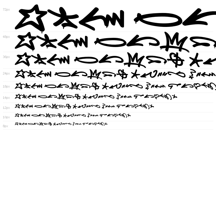 Aerosoldier Drip Symbol PERSO Regular Waterfall