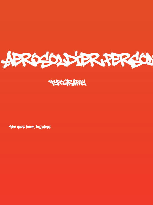 Aerosoldier PERSONAL USE Regular Poster