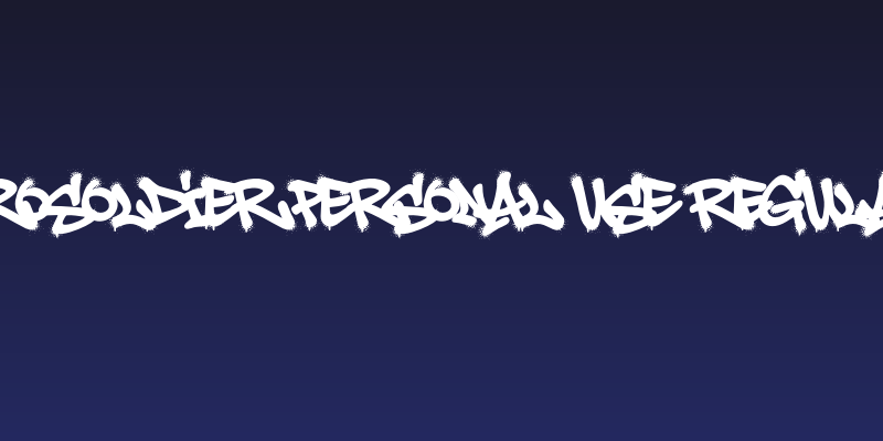 Aerosoldier PERSONAL USE Regular Social Header