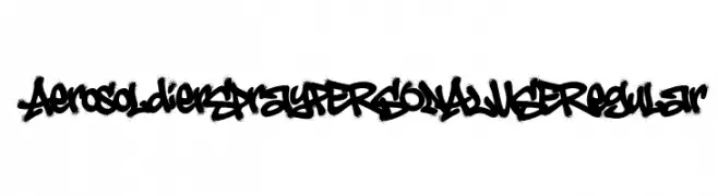 Aerosoldier Spray PERSONAL USE Regular 免费字体下载