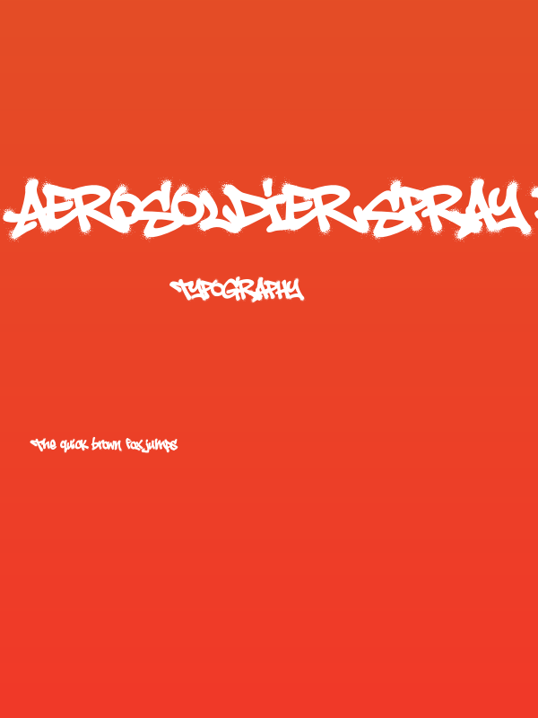 Aerosoldier Spray PERSONAL USE Regular Poster