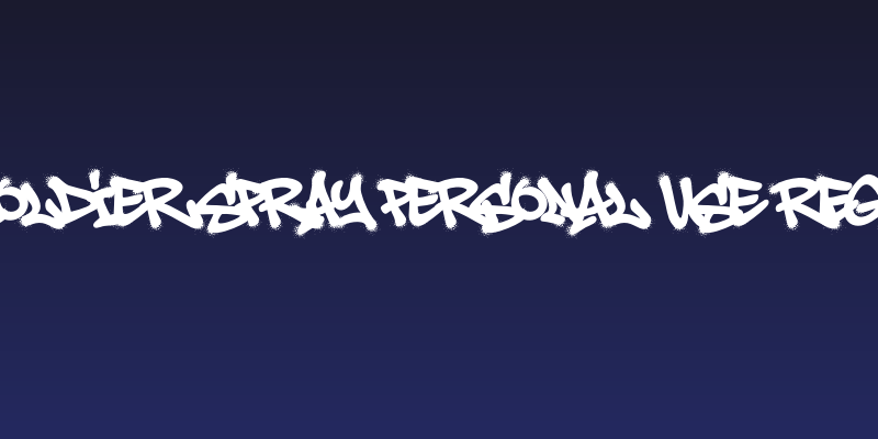Aerosoldier Spray PERSONAL USE Regular Social Header