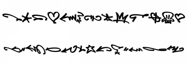 Aerosoldier Spray Symbol PERS Regular Schriftart Kleinbuchstaben