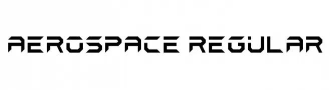 Aerospace Regular  नि: शुल्क फ़ॉन्ट्स डाउनलोड