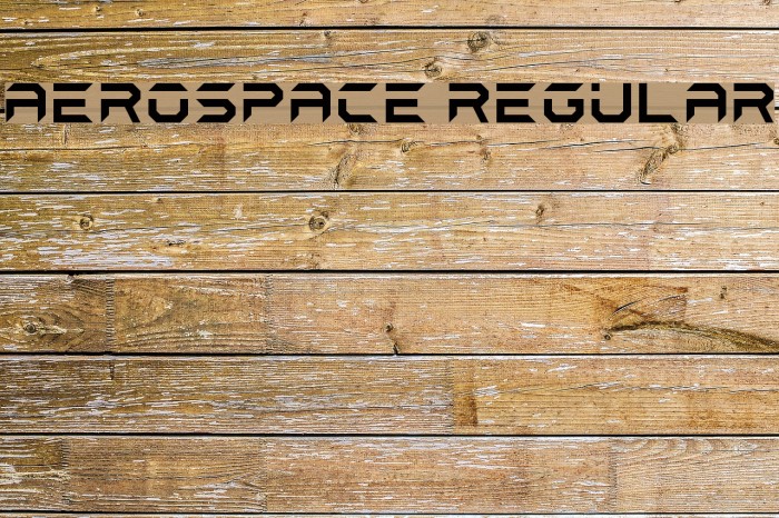 Aerospace Regular Font examples