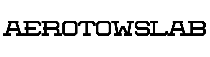 Aerotow Slab  baixar fontes gratis