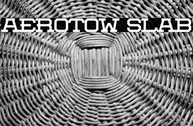 Aerotow Slab Font examples