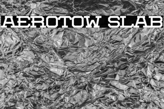 Aerotow Slab Font examples