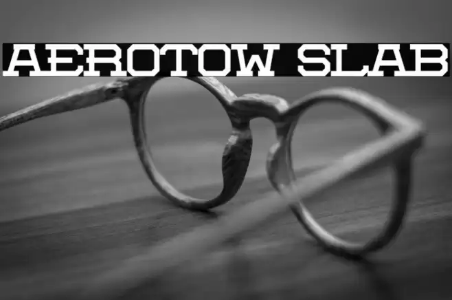 Aerotow Slab Font examples