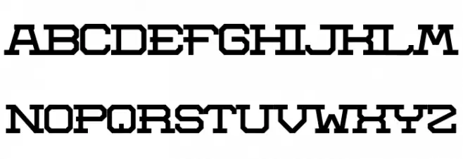 Aerotow Slab Font LOWERCASE