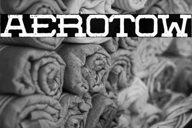Aerotow Font examples