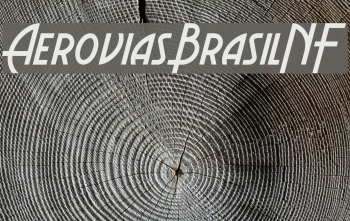 AeroviasBrasilNF Font examples