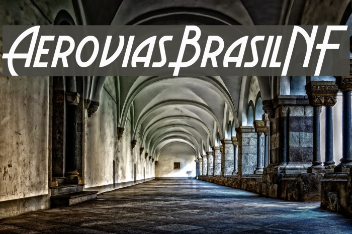 AeroviasBrasilNF Font examples