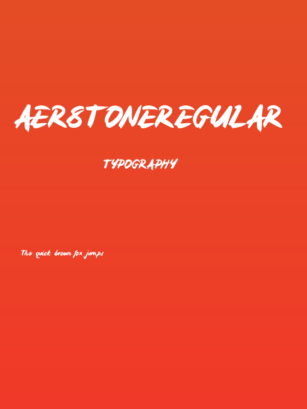 AerstoneRegular Poster