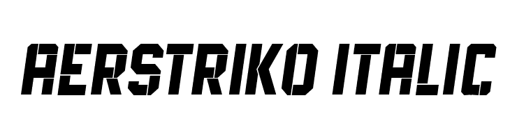 Aerstriko Italic  لخطوط تنزيل