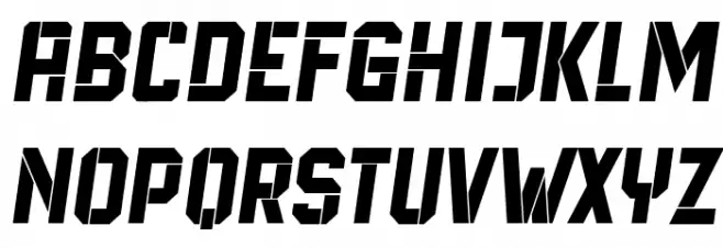 Aerstriko Italic Schriftart Groß