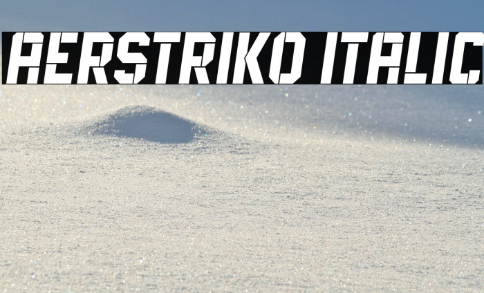 Aerstriko Italic Example 3