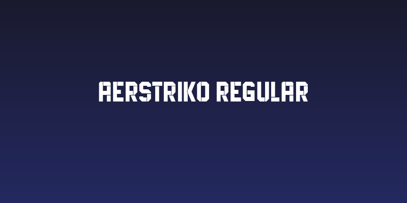 Aerstriko Regular Social Header