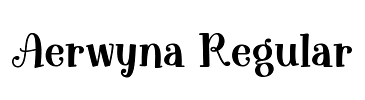 Aerwyna Regular  Free Fonts Download