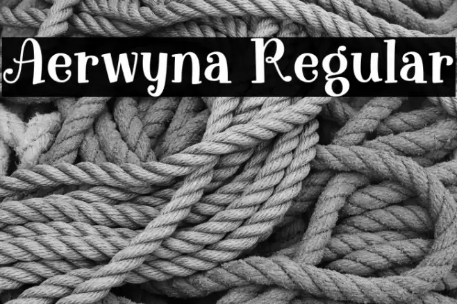 Aerwyna Regular फ़ॉन्ट examples