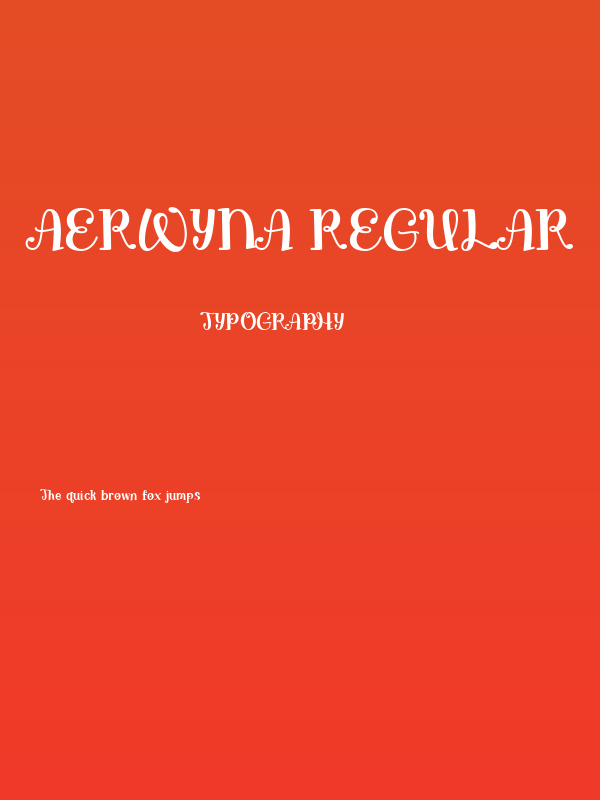 Aerwyna Regular Poster