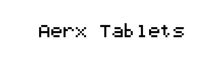 Aerx Tablets  नि: शुल्क फ़ॉन्ट्स डाउनलोड