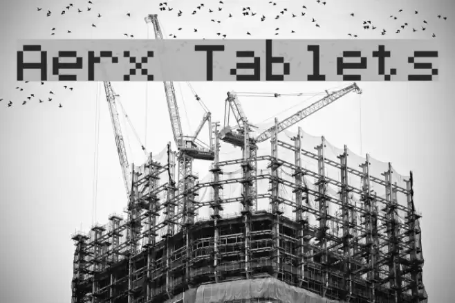 Aerx Tablets Font examples