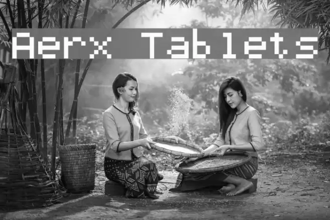 Aerx Tablets Font examples