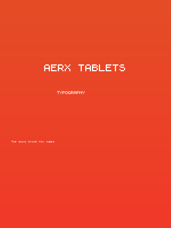 Aerx Tablets Poster