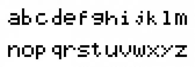 AerxFont フォント 小文字
