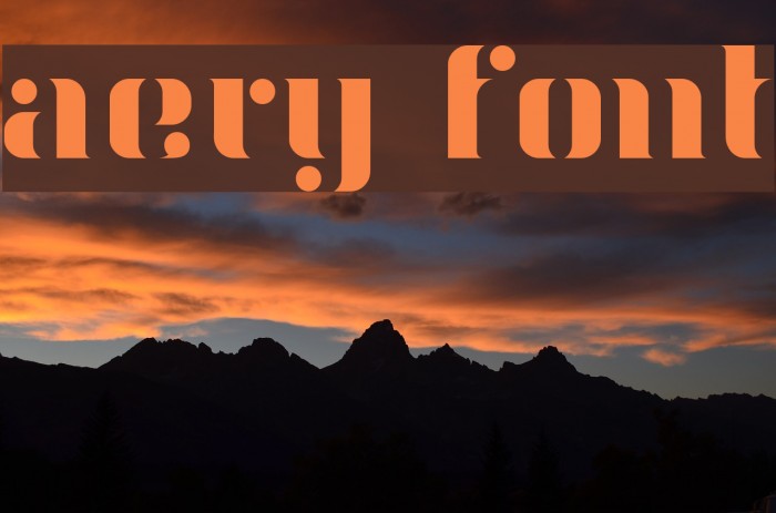 Aery Font examples