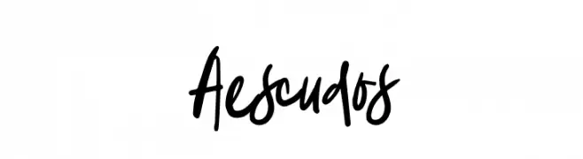 Aescudos  フリーフォントのダウンロード