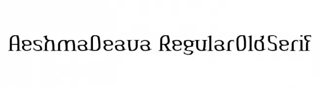 AeshmaDeava RegularOldSerif  baixar fontes gratis
