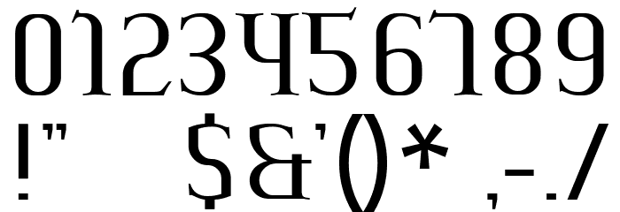 AeshmaDeava RegularOldSerif 字体 其它煤焦