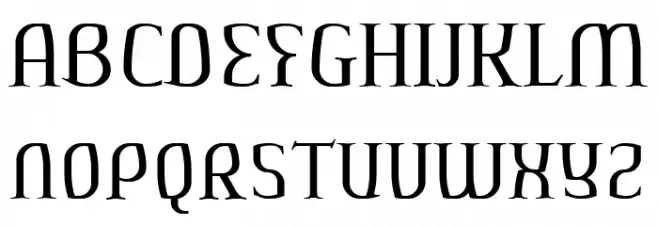 AeshmaDeava RegularOldSerif फ़ॉन्ट अपरकेस