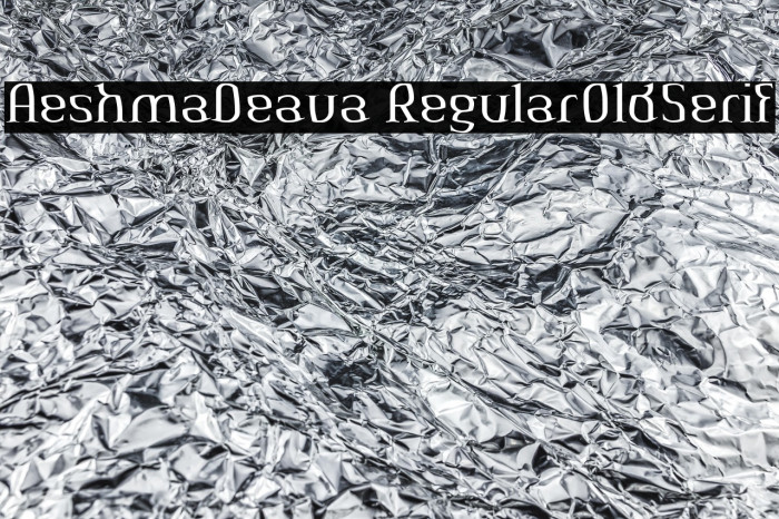 AeshmaDeava RegularOldSerif Example 2