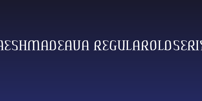 AeshmaDeava RegularOldSerif Social Header