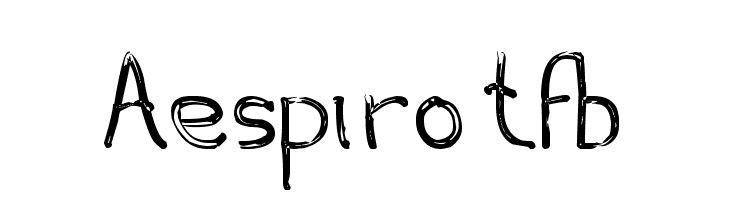 Aespiro tfb  font caratteri gratis