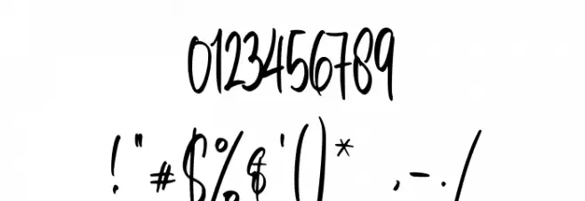 Aesslhine Font OTHER CHARS