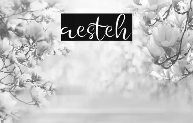Aesteh Font examples