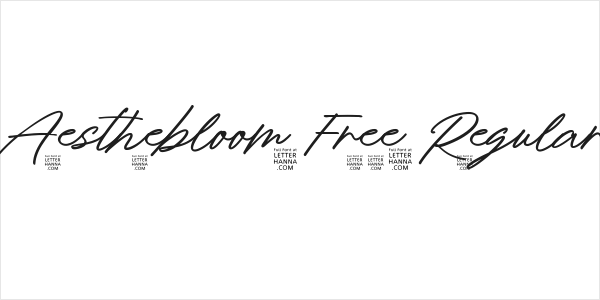Aesthebloom Free Regular Logo