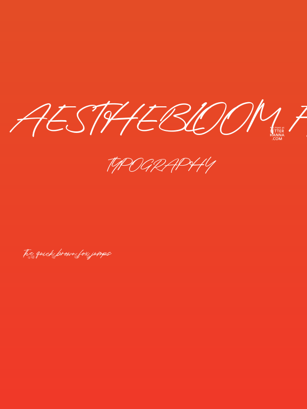 Aesthebloom Free Regular Poster