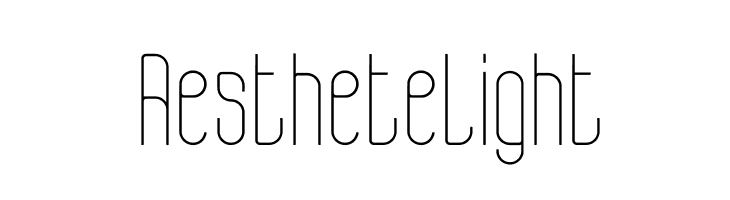 Aesthete Light Font