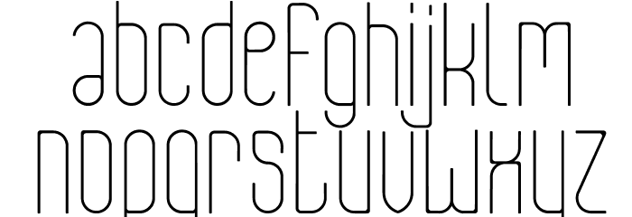 Aesthete Light Font LOWERCASE