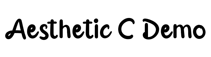 Aesthetic C Demo  Free Fonts Download